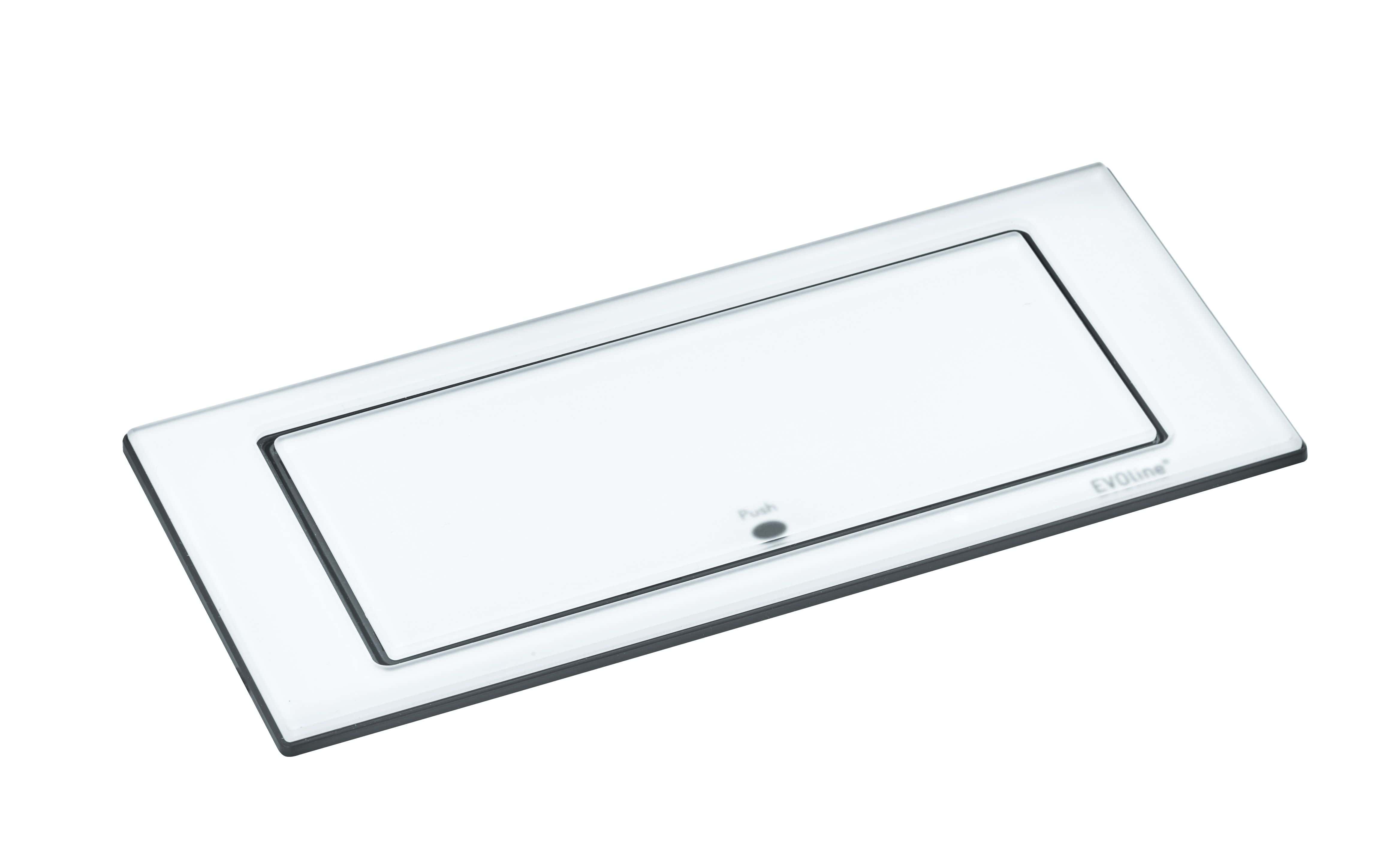 EVOline® 159271002200 Backflip Glas, mit flachem Plug-Stecker, für Einbau in Arbeitsplatten