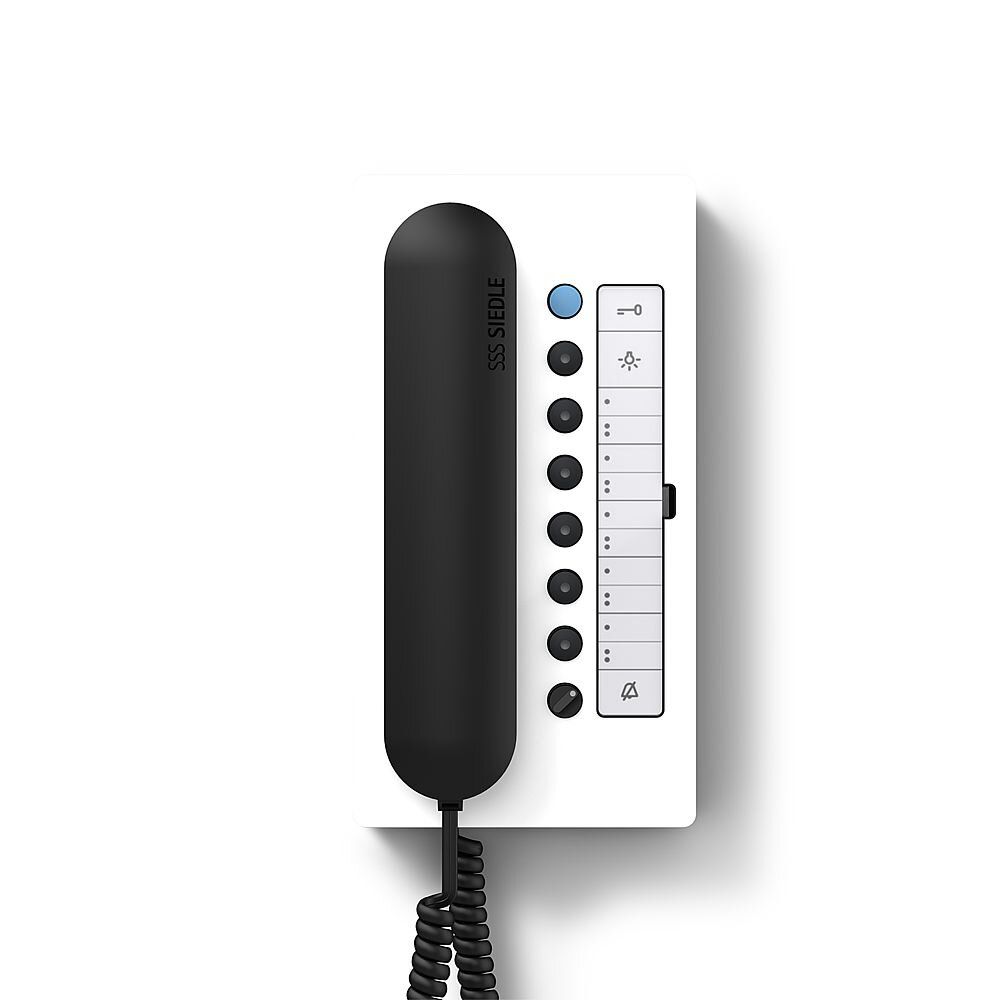 Siedle HTC 811-0 WH/S Haustelefon Comfort 1+n, weiß glänz./sw