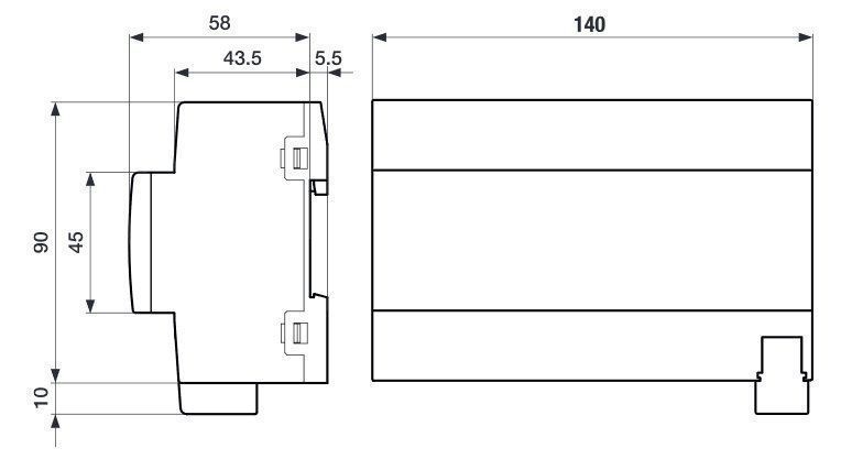ABB SA/S8.16.5.2 Schaltaktor, 8-fach, 16 A, C-Last, REG