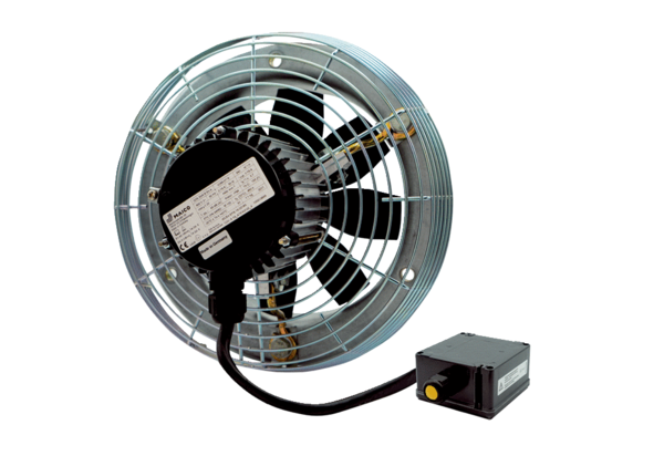 Maico DZS 30/4 B Ex T Axial-Wandventilator mit Stahlwandring, DN 300, explosionsgeschützt