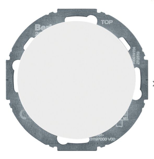 Berker 29452089 Nebenstellen-Einsatz für Universal-Drehdimmer Komfort, R.classic, polarweiß glänzend