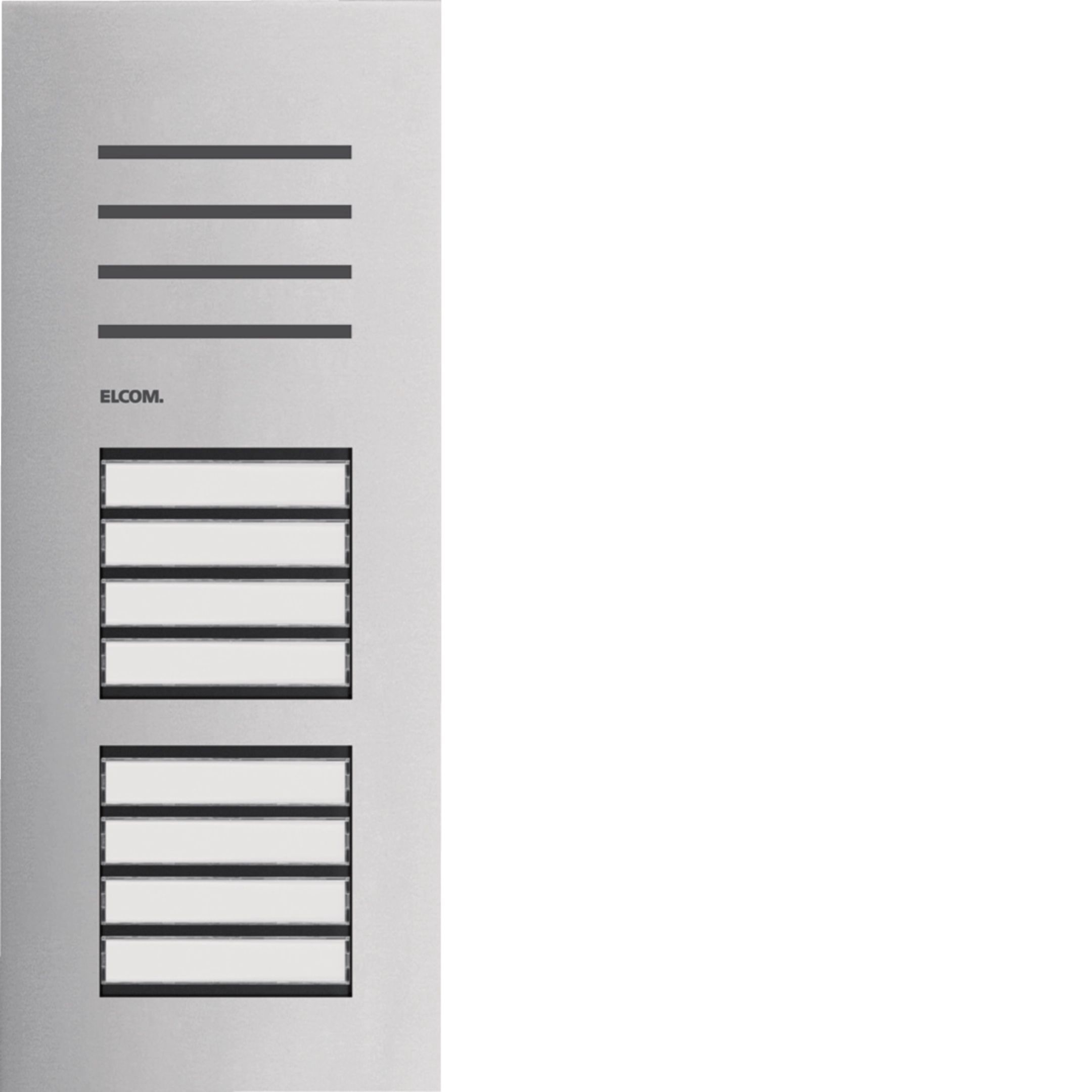 Elcom REQ008Y Türstation Audio 8/1, 2-Draht, Edelstahl matt, ONE