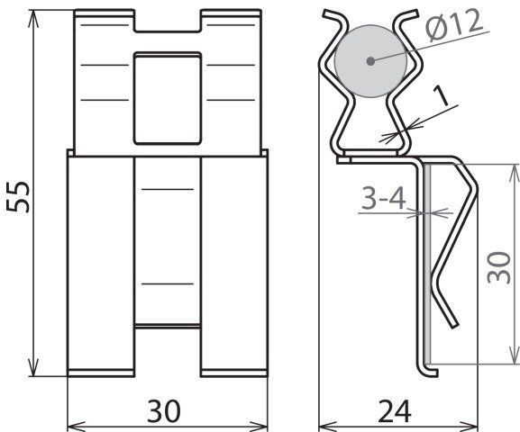 Dehn + Söhne 308 143 Bewehrungsklemme DEHNclip® 12/30mm