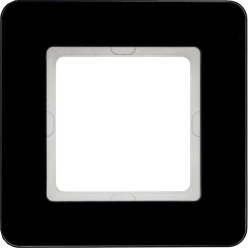 Berker 10116076 Rahmen 1-fach, Q.7, Glas schwarz
