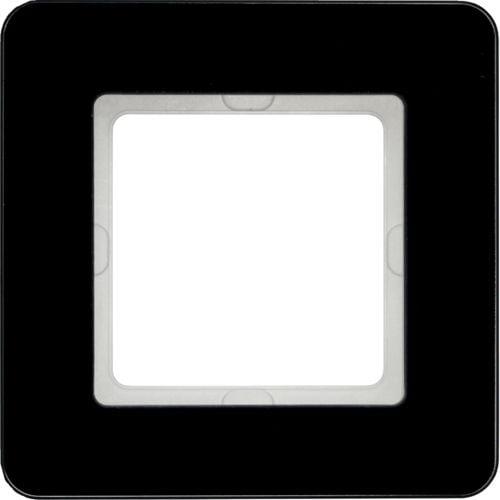 Berker 10116076 Rahmen 1-fach, Q.7, Glas schwarz