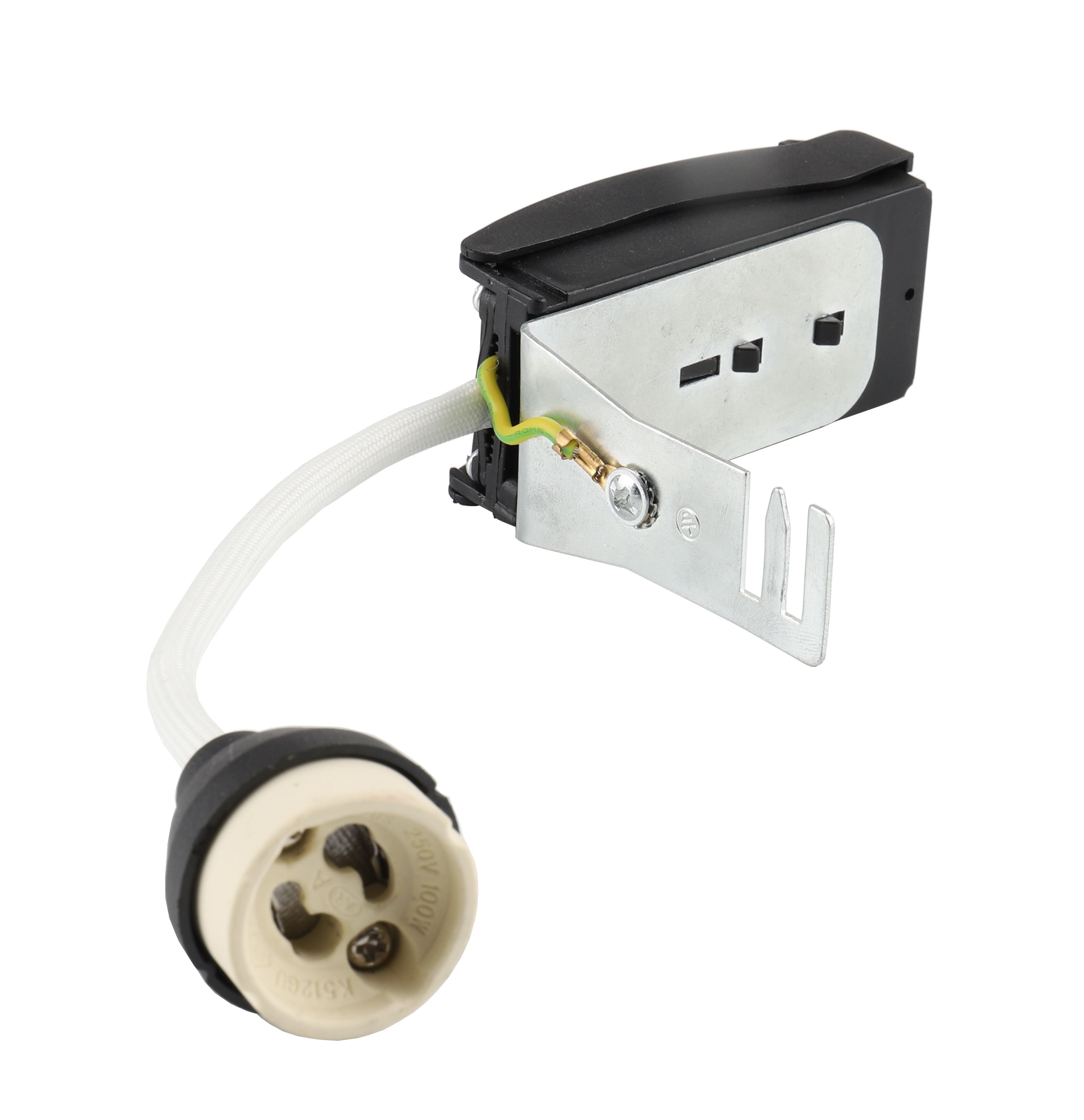 Deko-Light 100204 Fassung GU10 mit Abstandhalter, 100 mm, max. 100 W