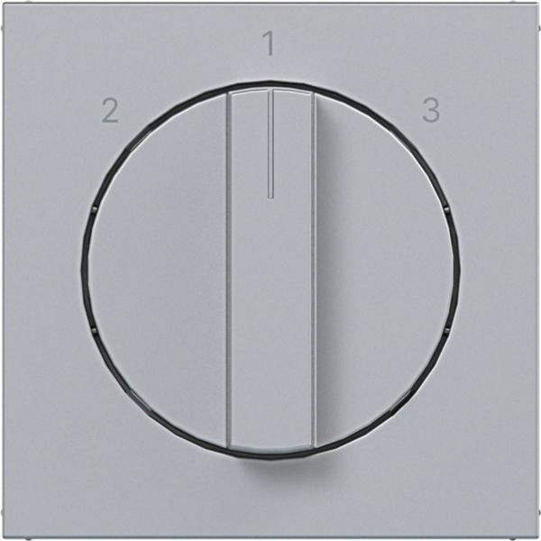 Hager WAF1316TA Zentralstück mit Drehknopf für 3-Stufenschalter, A.x/C.x, titan matt
