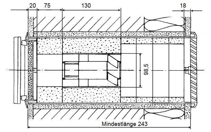 Lunos 039995 Axialer Abluftventilator AB30/60 mit ec-Motor, Schalldämmung, G2-Filter, Lüftungsstufen 30 und 60 m³/h