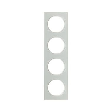 Berker 10142209 Rahmen 4-fach, R.3 Glas polarweiß