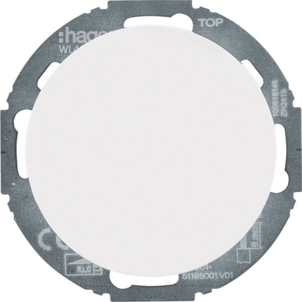 Hager WL4011WG Universal-Drehdimmer mit Zentralstück (R,L,C,LED), R.Classic, polarweiß glänzend