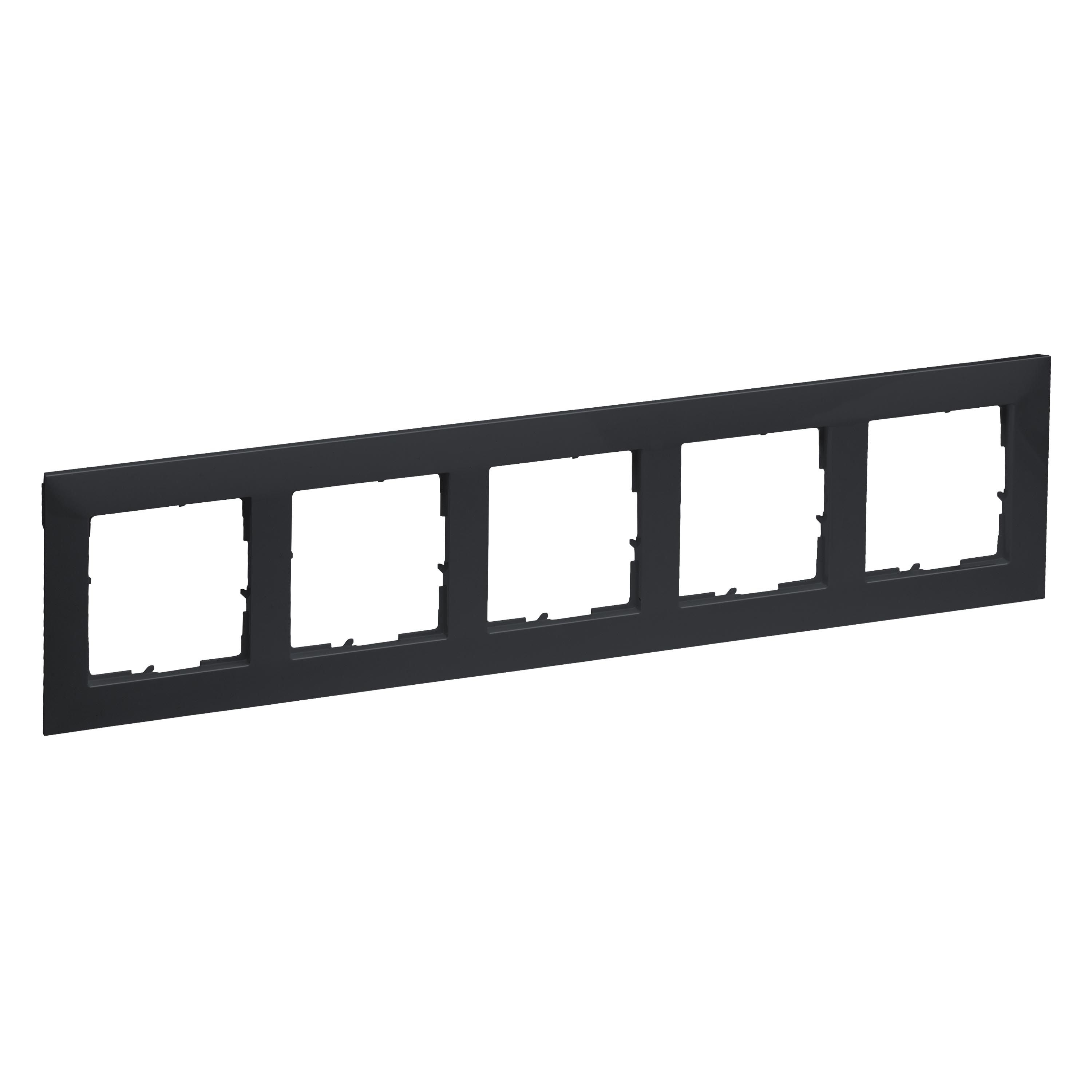 Legrand 765475 SEANO 5-fach Rahmen, anthrazit lackiert