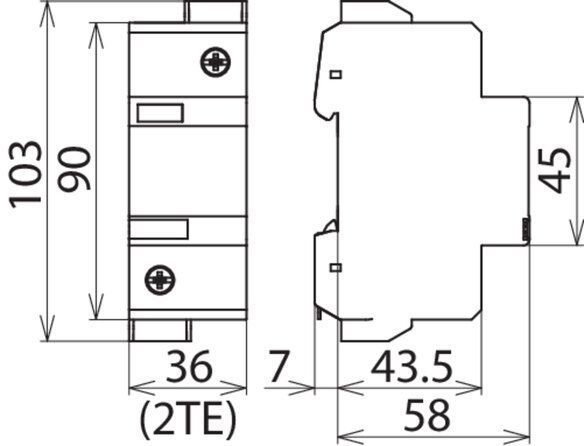 Dehn + Söhne 950102 Überspannungsableiter Typ 2 DEHNguard 1-polig Uc 1000V AC