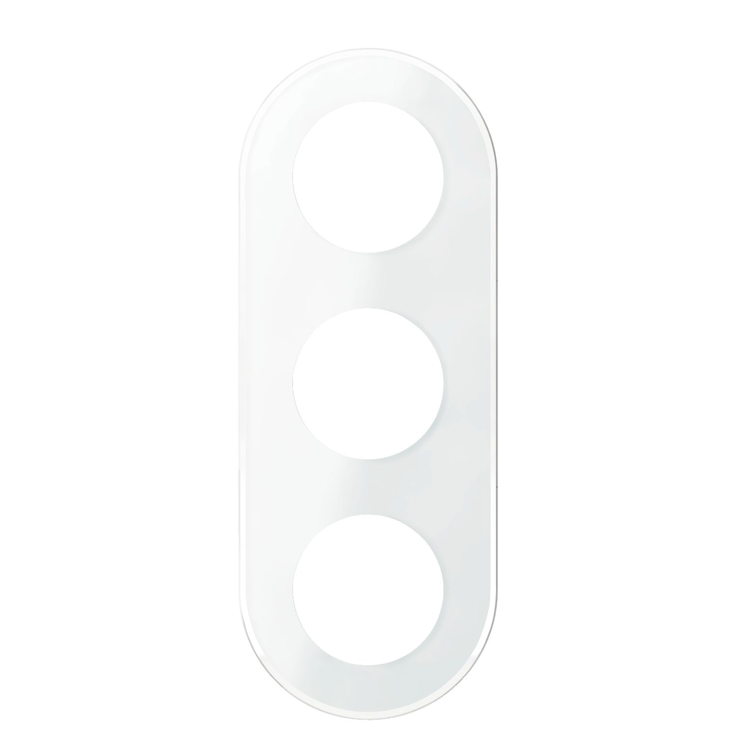 Elso WDE011408 Rahmen 3-fach, Glas, Renova Flush, weiß glänzend