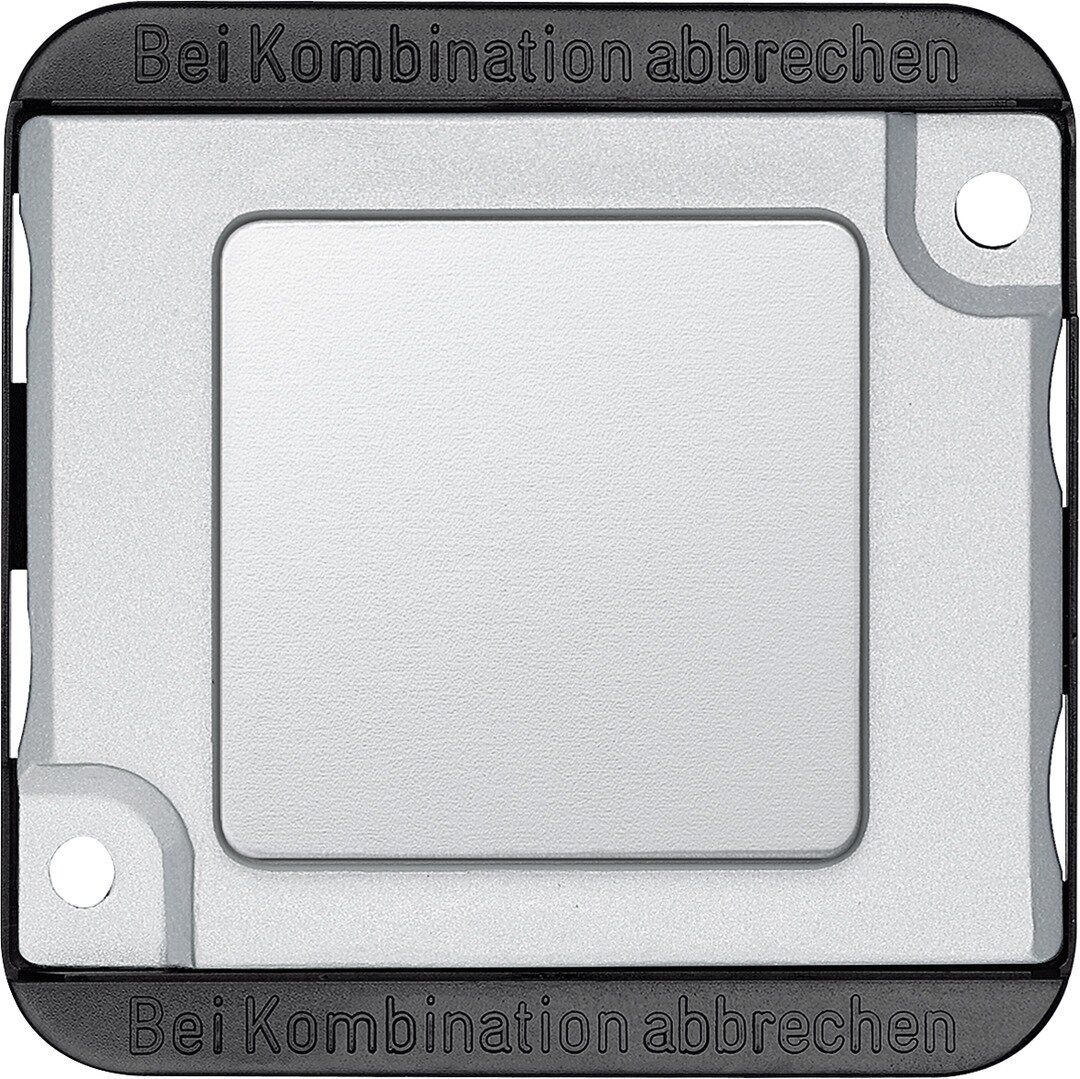 Merten 392360 Blindabdeckung, PANZER, mattsilber