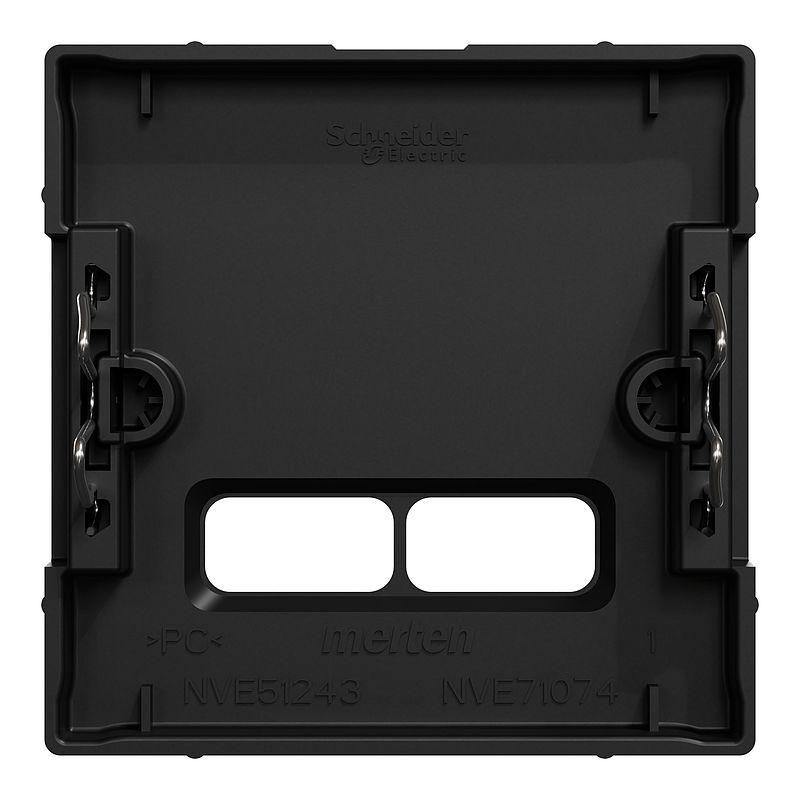 Merten MEG4367-0403 Zentralplatte für USB Ladestation-Einsatz, System M, schwarz matt