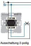 Berker 303212 Ausschalter 2-polig 16 A