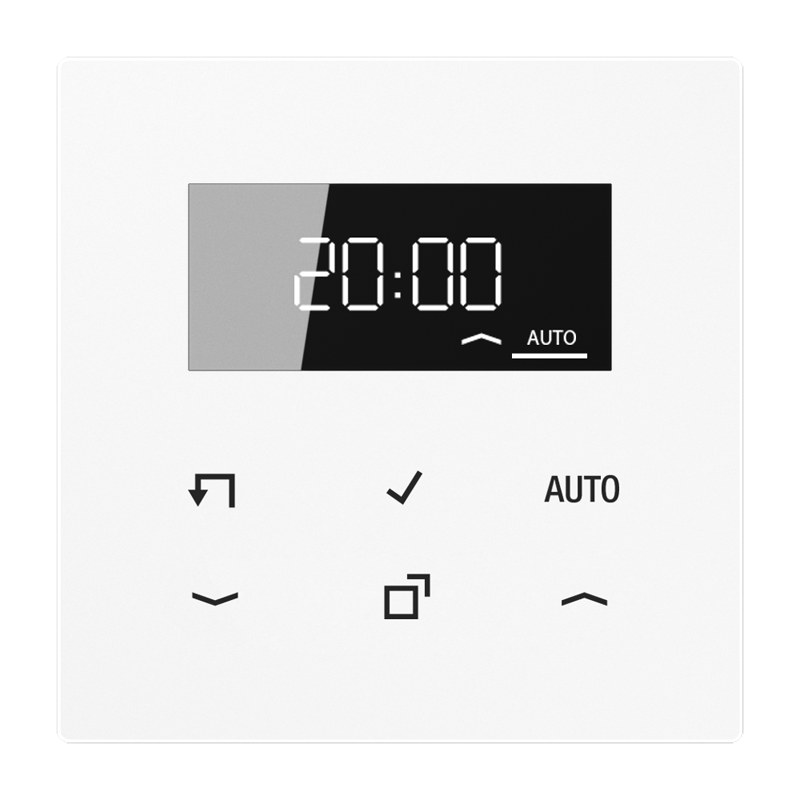Jung LS1750DWW LB-Management Timer-Display, Serie LS, alpinweiß