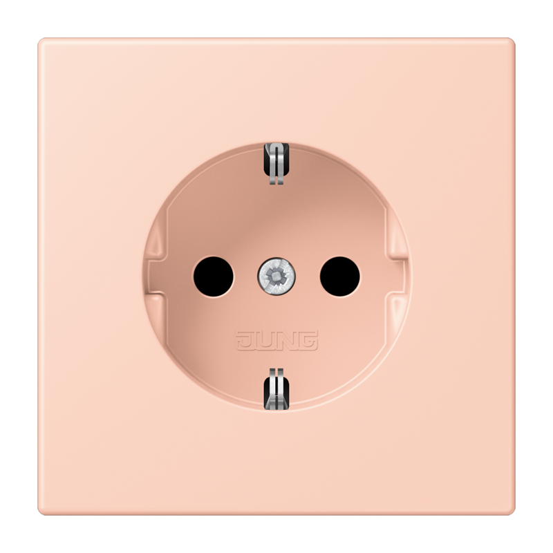 Jung LC1520234 Schutzkontakt-Steckdose, Les Couleurs® 32112, l’ocre rouge clair