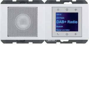 Berker 29807009 Radio Touch mit Lautsprecher DAB+, K.x, polarweiß glänzend