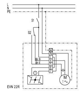 Maico EVN 22 R Fensterventilator mit Außenklappe Ø225 mm