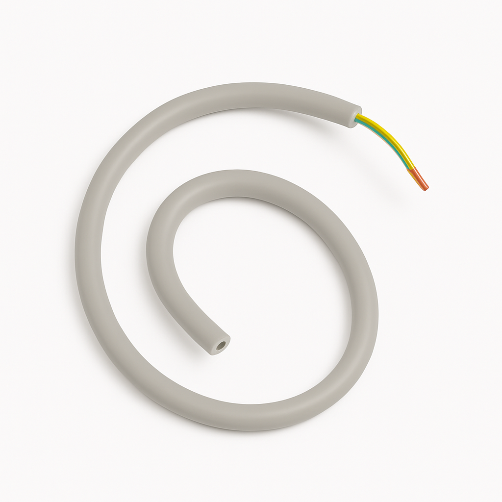 PVC-Mantelleitung NYM-J 1x16mm², Schnittware, grau