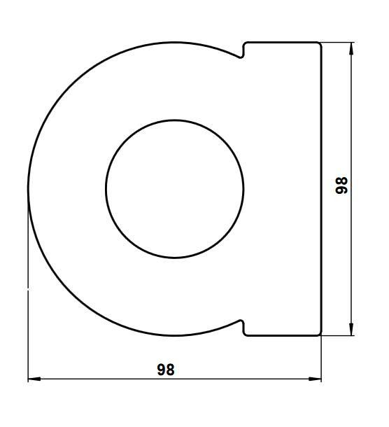 Albert 690930 Edelstahl-Buchstabe "a"