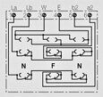 Merten 465226 Fernmelde-Anschlussdose TAE 3-fach, weiß, 2x6/6 NF/F