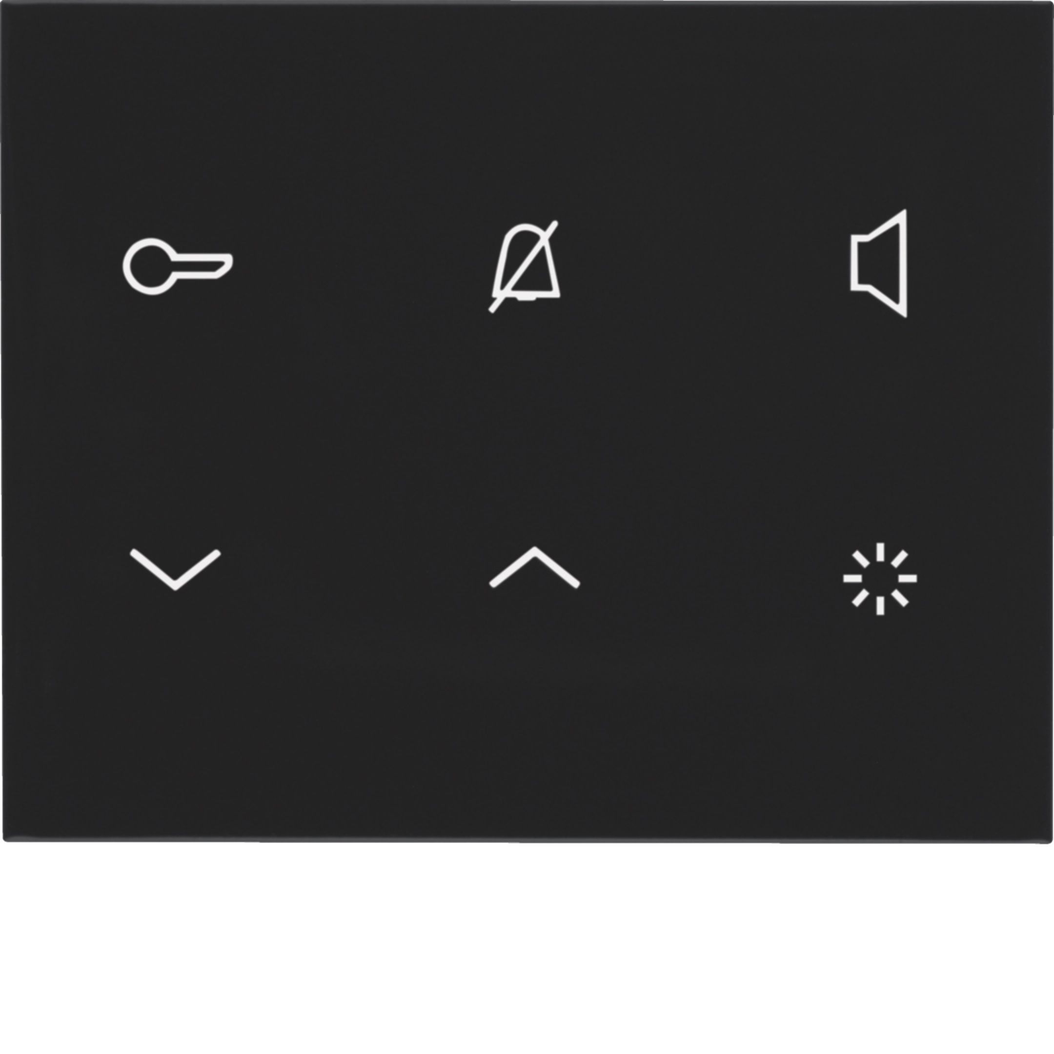 Elcom REA125Y Innenstation Audio, Aufputz, 2-Draht, schwarz glänzend, TOUCH