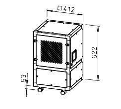 Helios 00661 Luftreiniger AirPal Go 300 H, Hepa 14, 300 m³/h