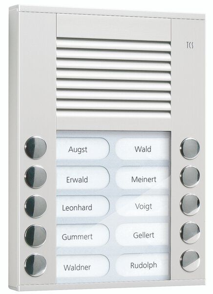 TCS PES10-EN/04 Außenstation Sprechanlage Aufputz für 10 WE