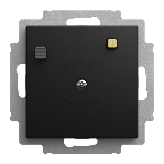 Busch-Jaeger 3151 UC-915 Fehlerstrom-Schutzschalter mit Verbindungsleiter Buschmat® FI, 16 A, 30 mA, Busch-balance SI, schwarz matt