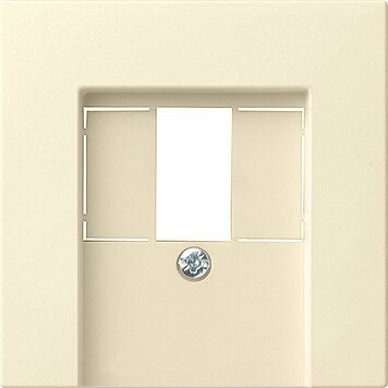 Gira 027601 Abdeckung TAE USB, System 55, cremeweiß glänzend