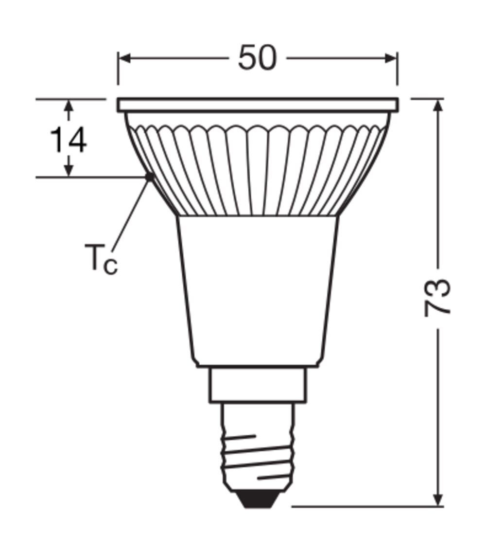 Ledvance 4099854457142 LED PAR16P, 36 °, 3,7 W, 927, 350 lm, E14, dimmbar