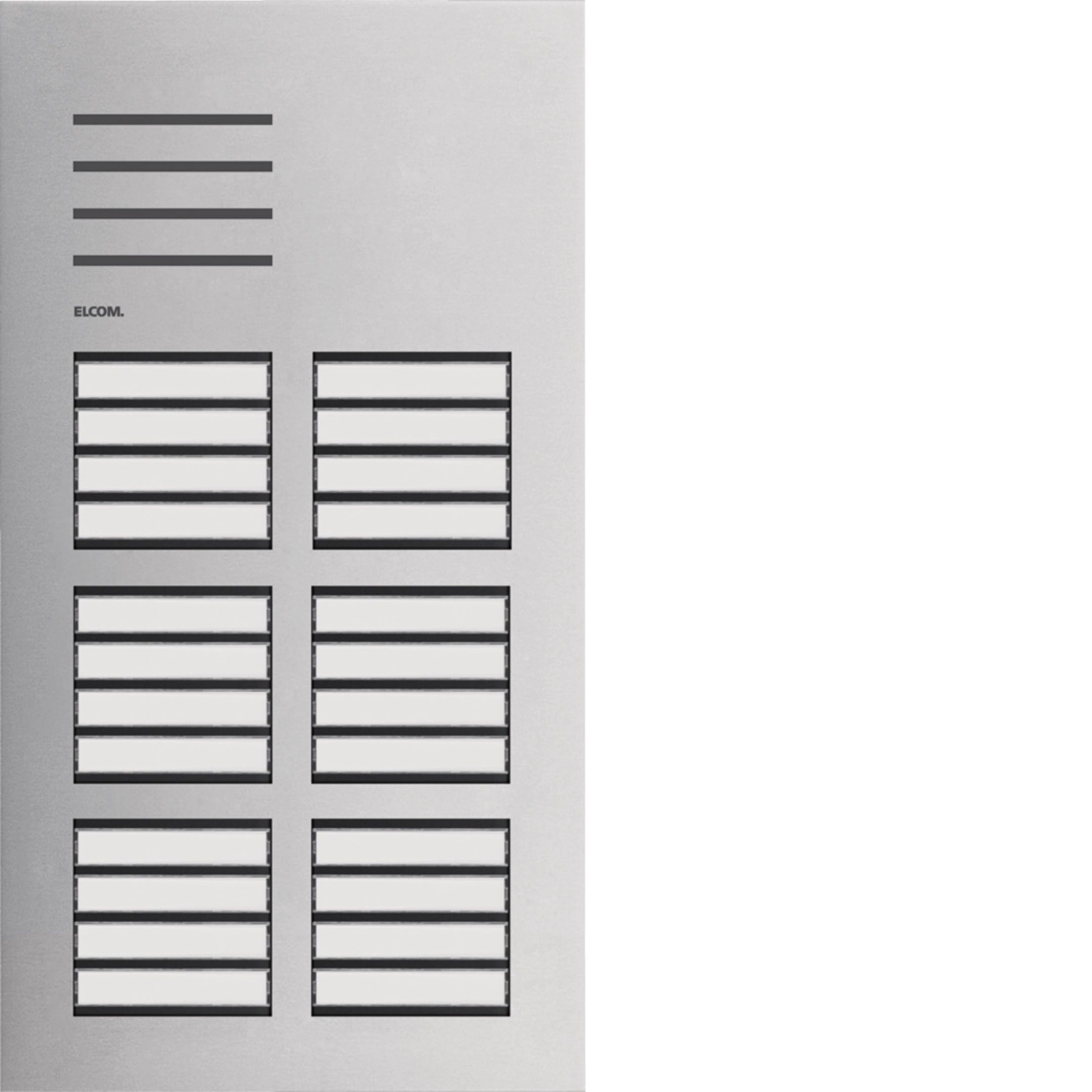 Elcom REQ024Y Türstation Audio 24/2, 2-Draht, Edelstahl matt, ONE
