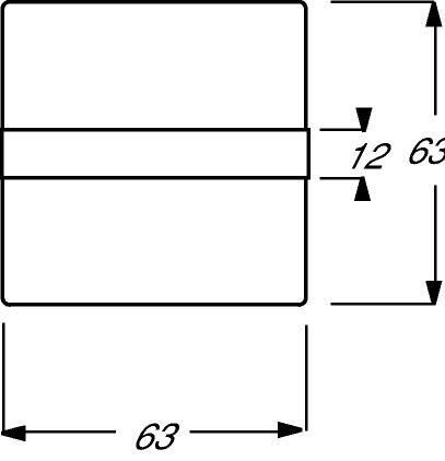 Busch-Jaeger 1764 NLI-866 Wippe 1-fach mit Beschriftungsfeld, Lichtleiter, edelstahl matt, pur Edelstahl