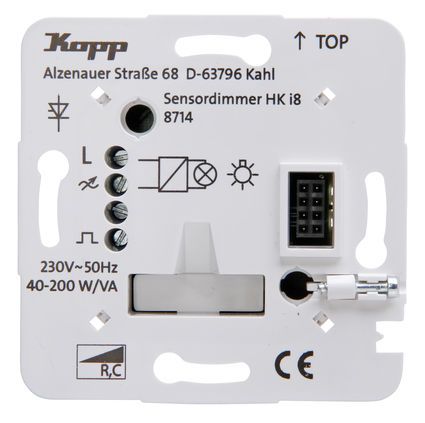 Kopp 871400010 UP-Leistungsteil HK i8, Dimmer für elektr. Trafos