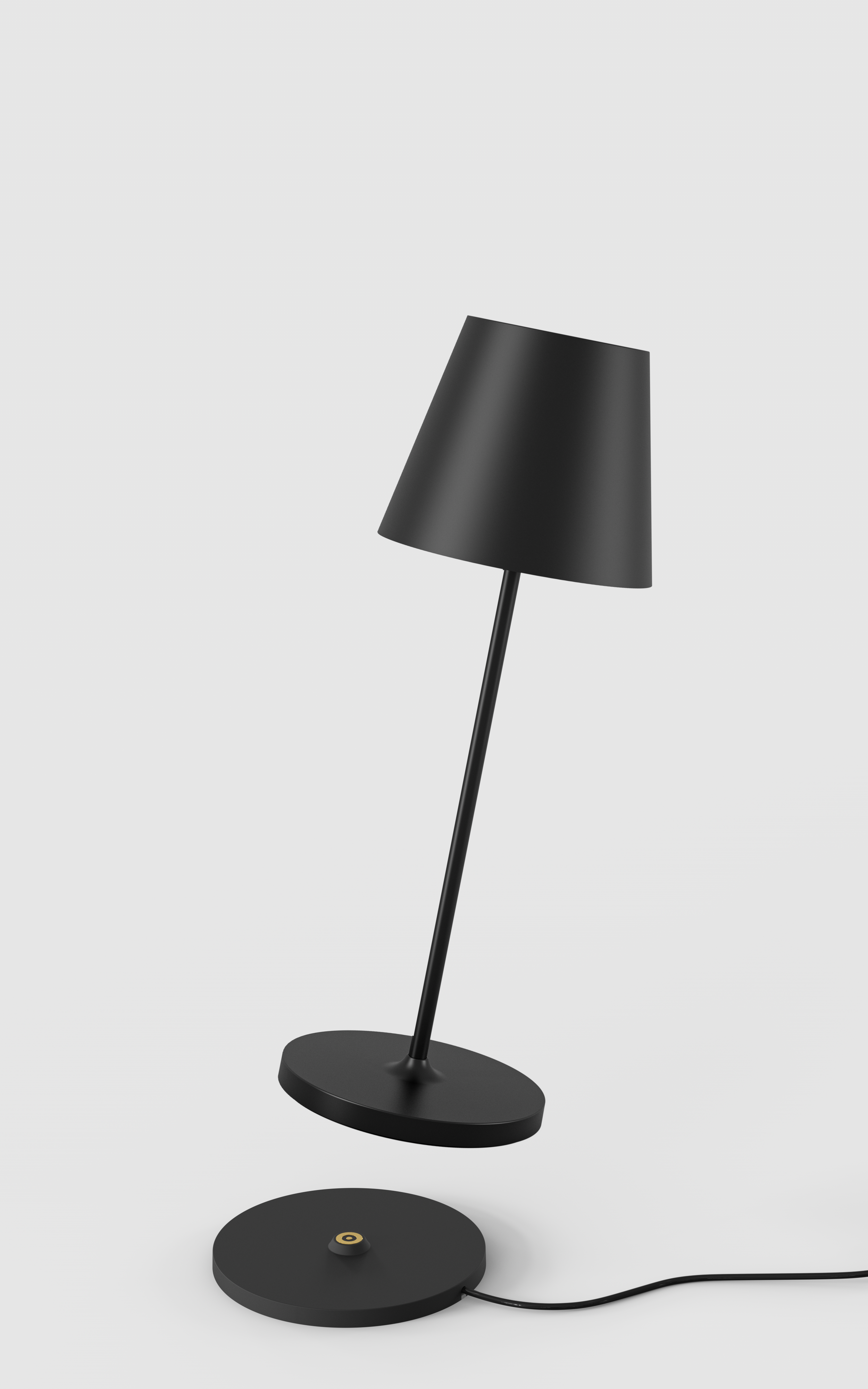 ALED 5702063222720 LED-Tischleuchte Calida Nano schwarz, 0,8W, 100lm, CRI90, IP54, dimmbar, 2200K/2700K