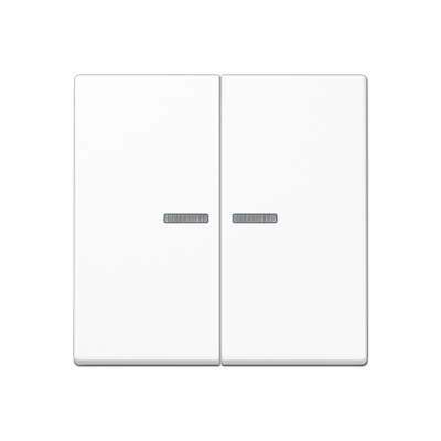 Jung A10921STRFWW KNX RF Taster 2-fach, Duroplast, Serie A, alpinweiß