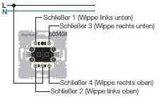 Berker 503404 Gruppen-Wippentaster Modul-Einsätze