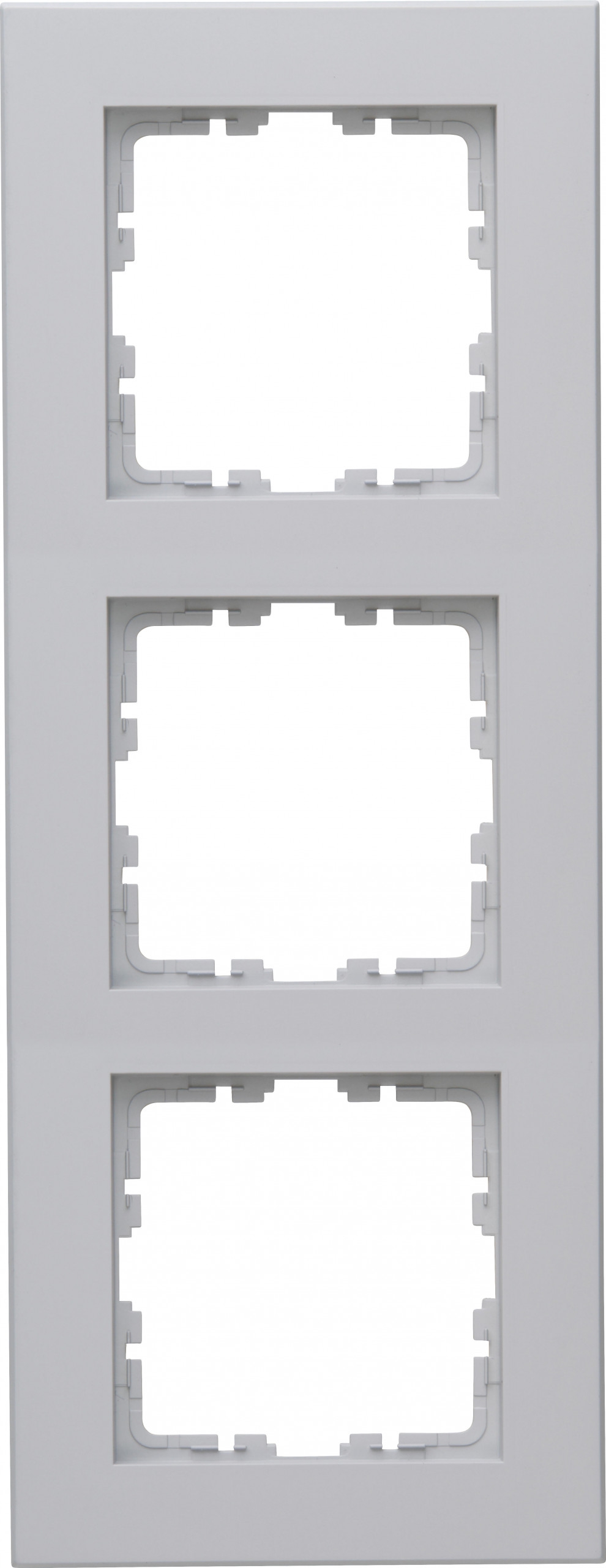 Kopp 407034004 HK07 PURE - Abdeckrahmen 3-fach, Farbe: grau matt