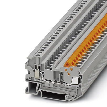 Phoenix Contact QTCU 2.5mm² Hybrid-Durchgangsklemme, 50 Stück, grau