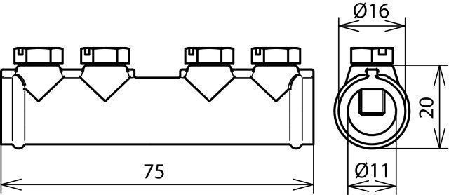 Dehn 385 202 Verbindungsmuffe für Rundleiter 7-10mm