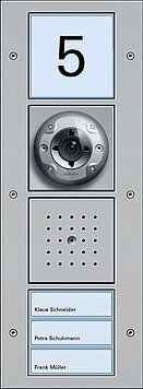 Gira 126165 Türstation 3-fach Unterputz, Gira TX_44, (WG UP) Farbe alu