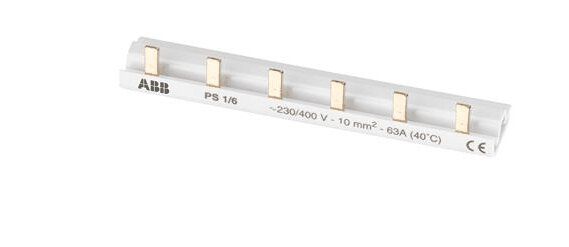 ABB pro M compact PS 1/6 ABB-Sammelschiene, 1 Phase, 6 Module