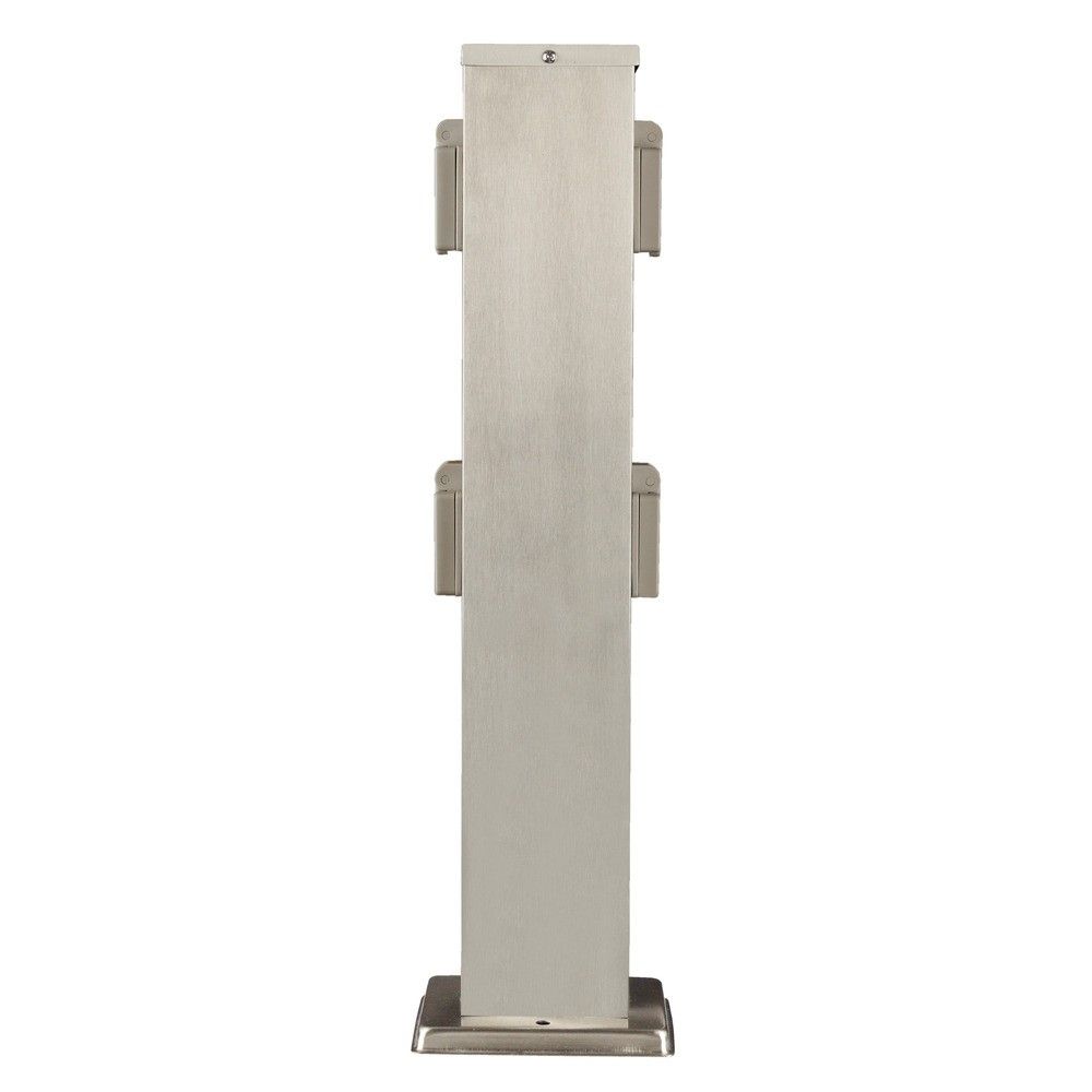 Heitronic 35461 Energieverteiler BANGKOK, 4-fach, max. 3680 W, Höhe 470 mm, edelstahl