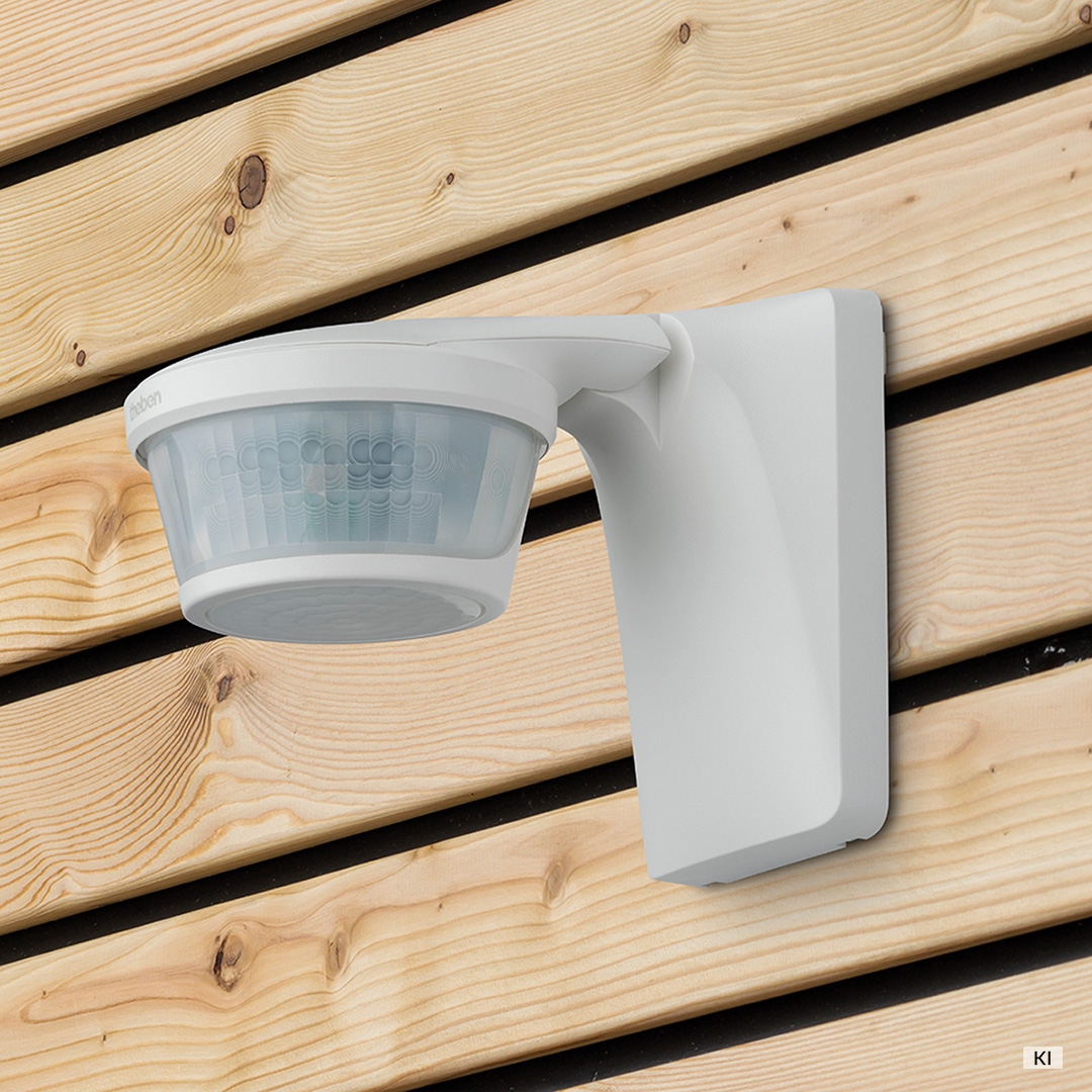 Theben 1010610 theLuxa P300 WH Bewegungsmelder 300° für Wand-oder Deckenmontage, max. 16 m, weiß
