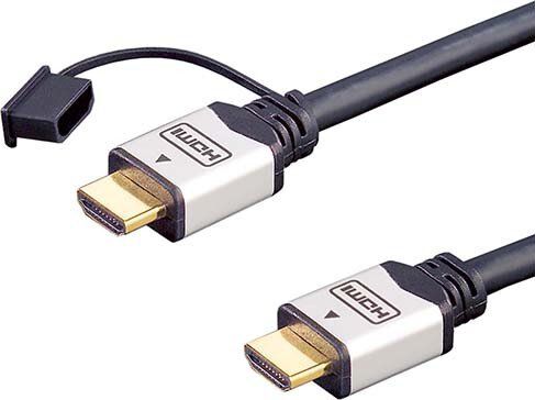 E+P HDMI High-Speed-Kabel Ethernet, HDMI401/3, 3m, vergoldet