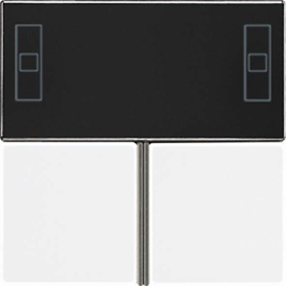Jung A4093TSAWW Tastensatz 3-fach, F40 Raumcontroller, Serie AS/A, alpinweiß