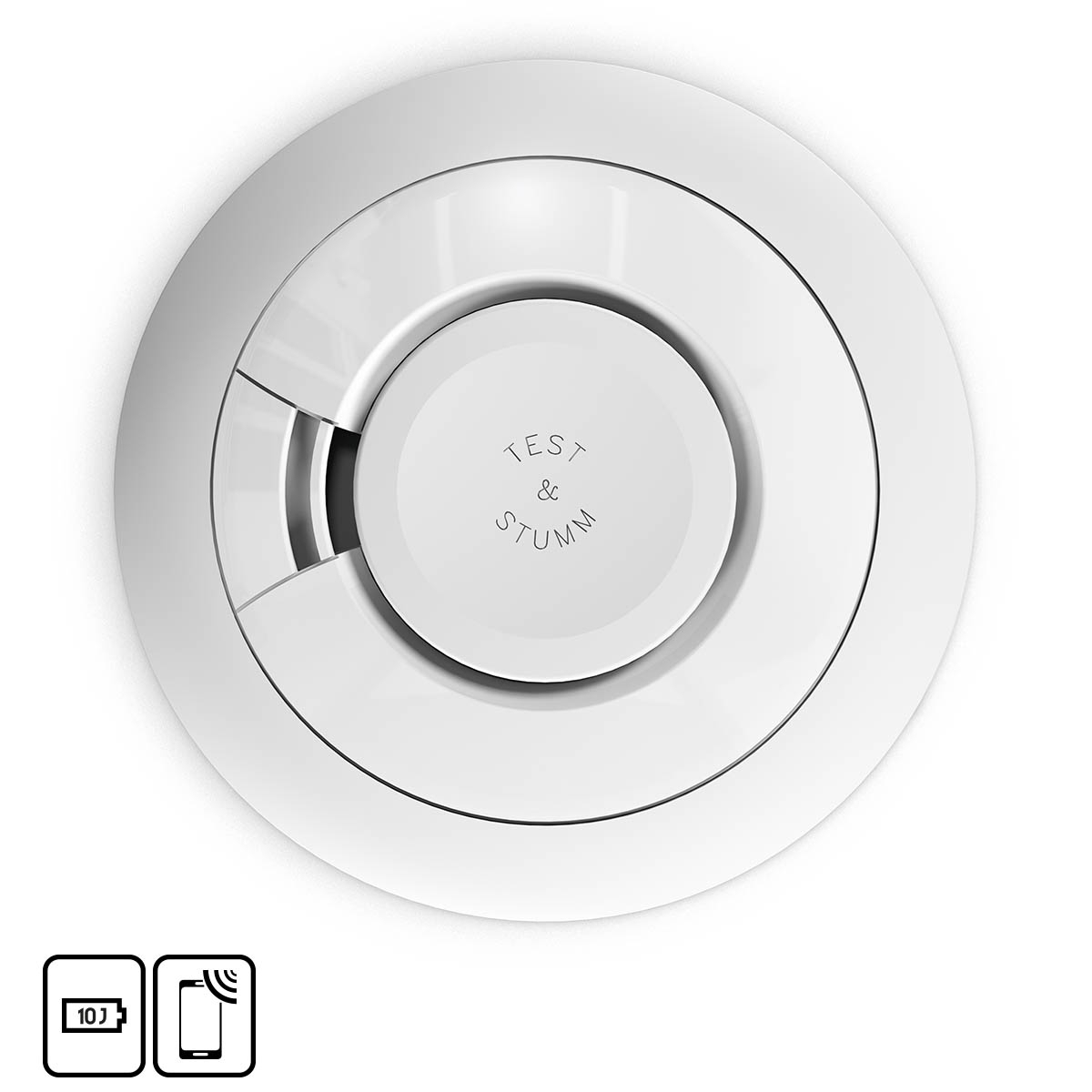 Ei Electronic Ei650i-3XD 10-Jahres-Rauchwarnmelder mit 3V-Lithiumbatterie, wartungsfrei, AudioLINK, weiß