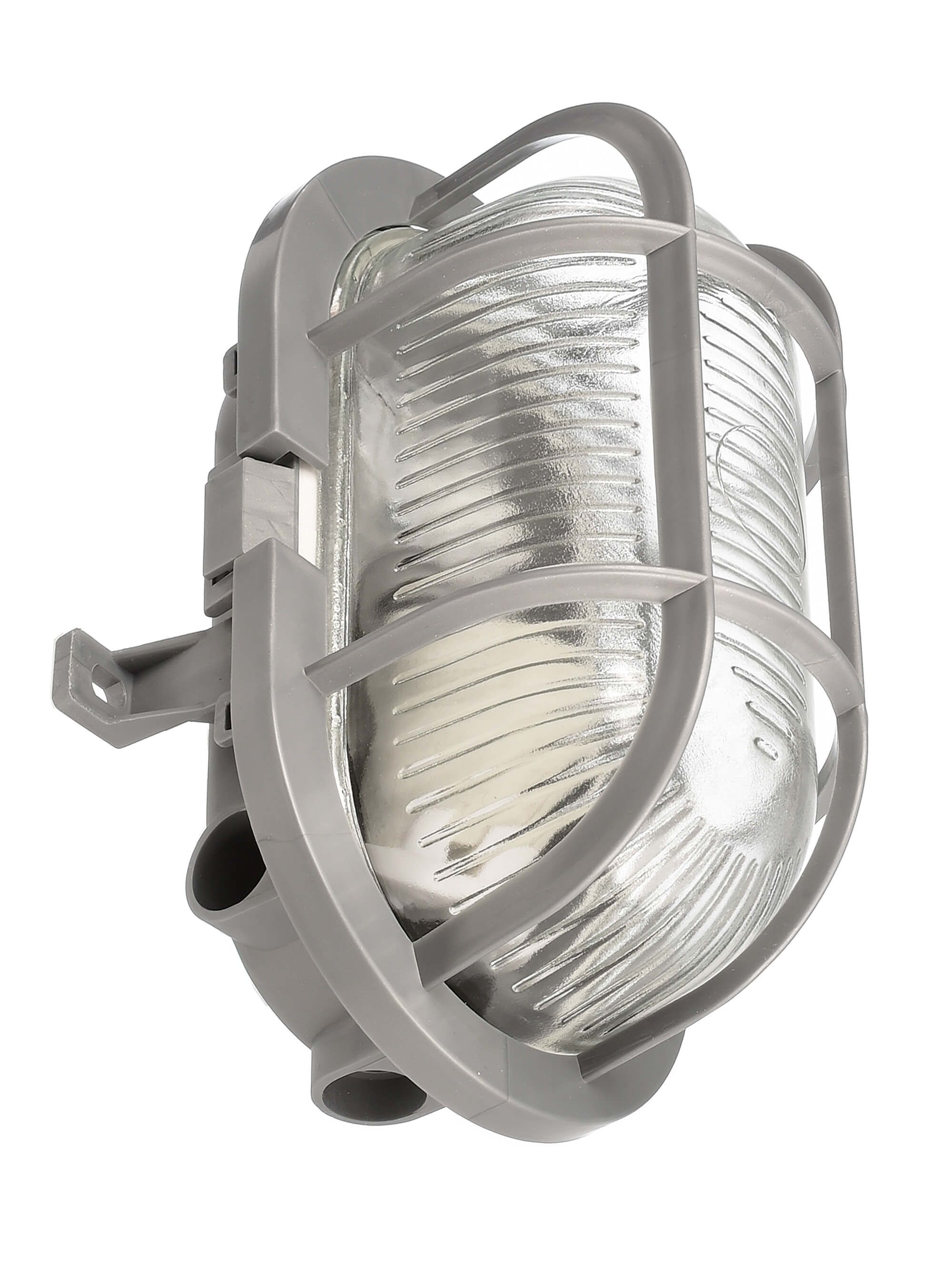 Deko-Light 731167 Decken- und Wandaufbauleuchte, Sotano Retro, oval, 1x max. 60 W E27, 220-240 V/AC, 50 / 60 Hz, grau